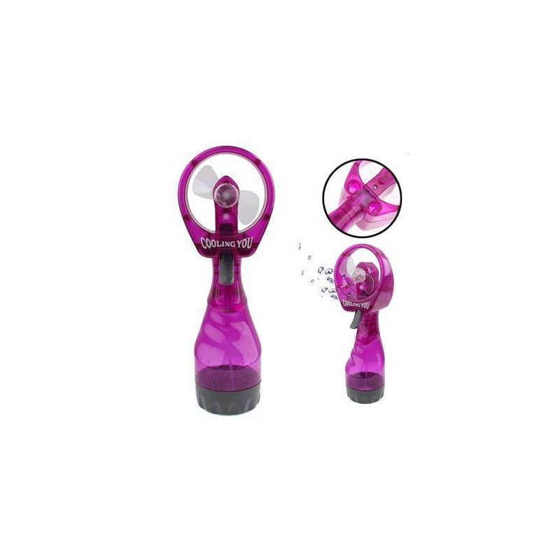 Mini ventilateur brumisateur portable jet d'eau rafra&icirc;chisseur Violet